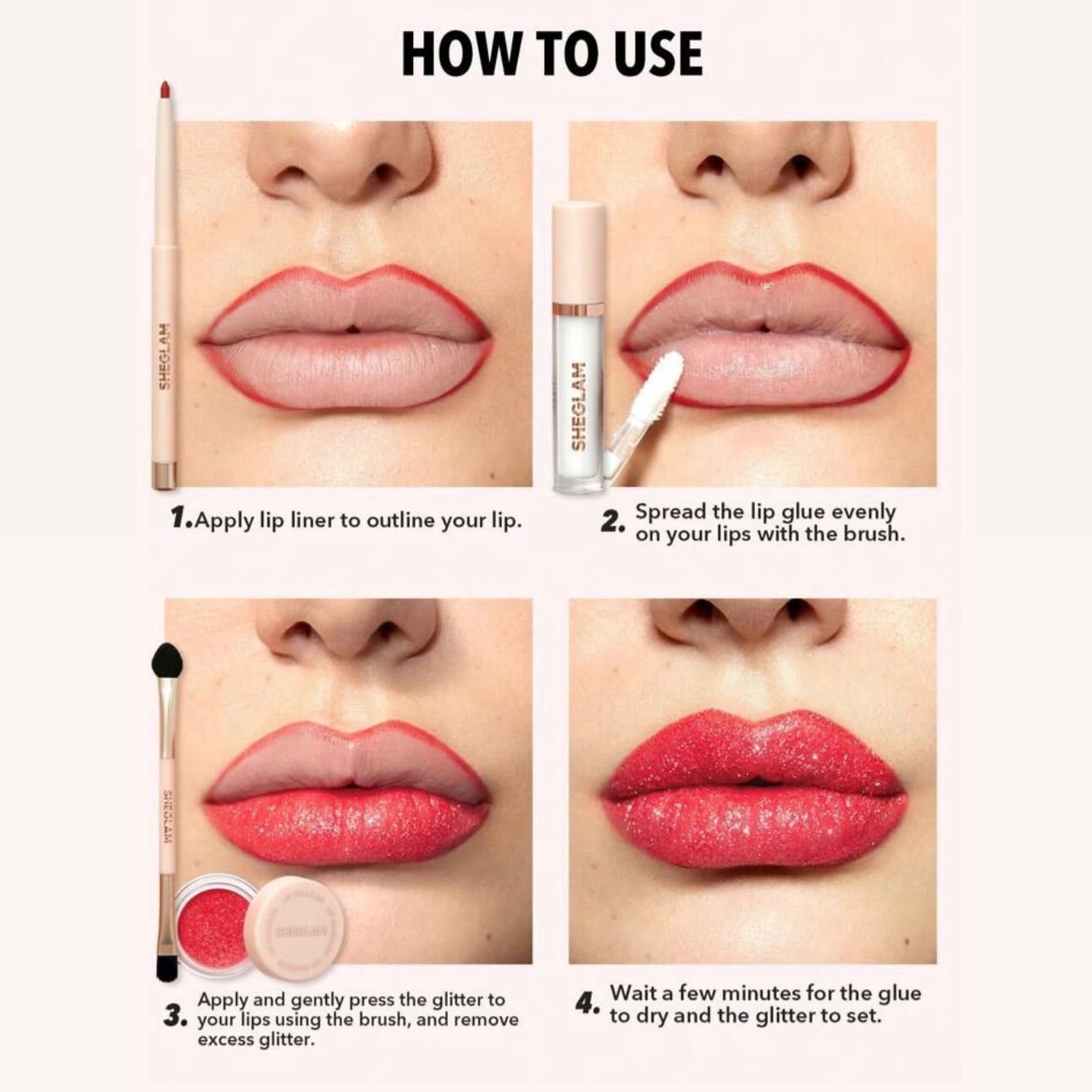 Sheglam Lip Dazzler Glitter Kit - Image 3